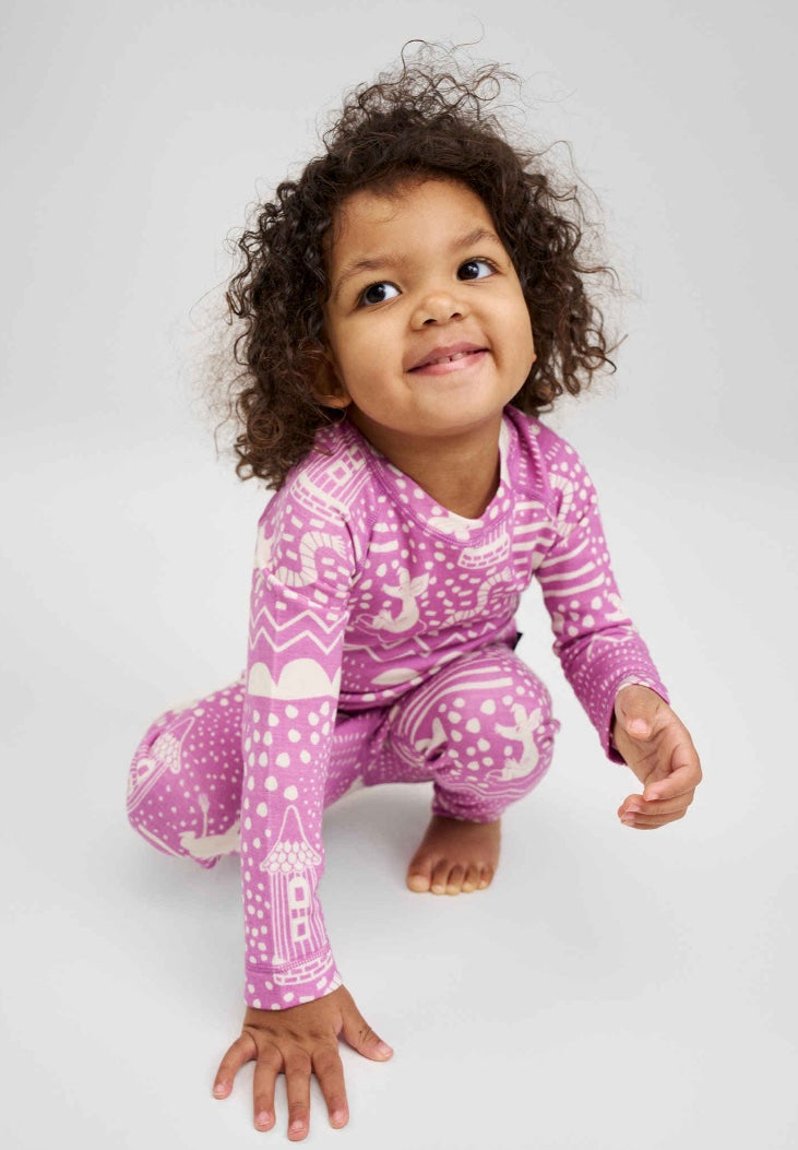 Reima Wool & Lyocell Thermal Set - Trivsam MAUVE PINK