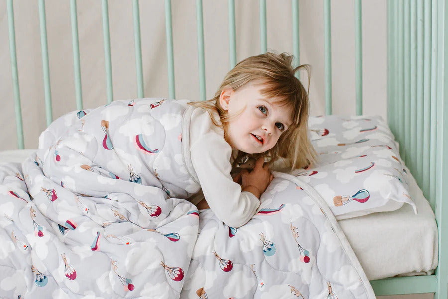 Nest Designs Bamboo Jersey Toddler Pillow and Pillowcase (Medium 55X 35) - Meerkats Away!