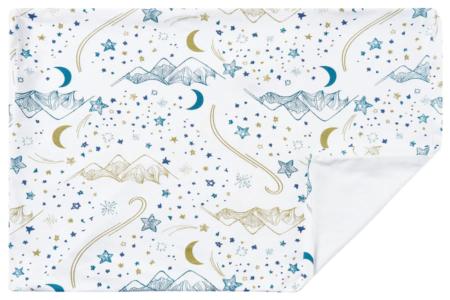 Nest Designs Bamboo Jersey Toddler Pillow and Pillowcase (Medium 55X 35) - Stars white
