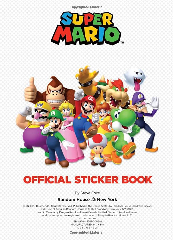 IP绘本Super Mario Sticker Book