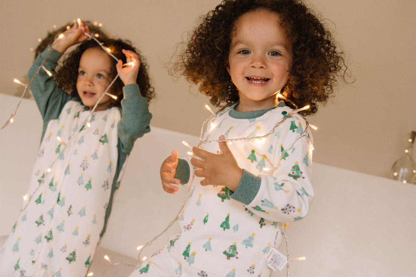 Nest Designs Organic Cotton Two-Piece PJ Set - Twinkle Trees