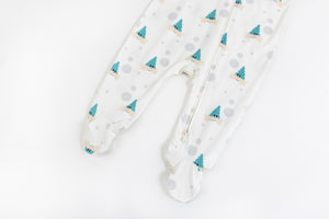 Nest Designs Bamboo Jersey One-Piece Zip Footed Sleeper - The Happy Hermit