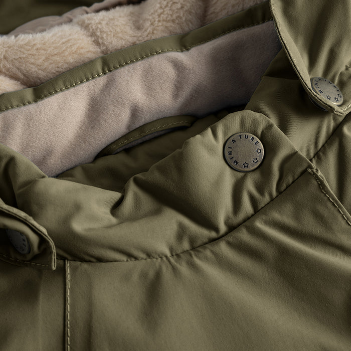 丹麦Mini A Ture- Wang fleece winter jacket 7675-OLIVE NIGHT