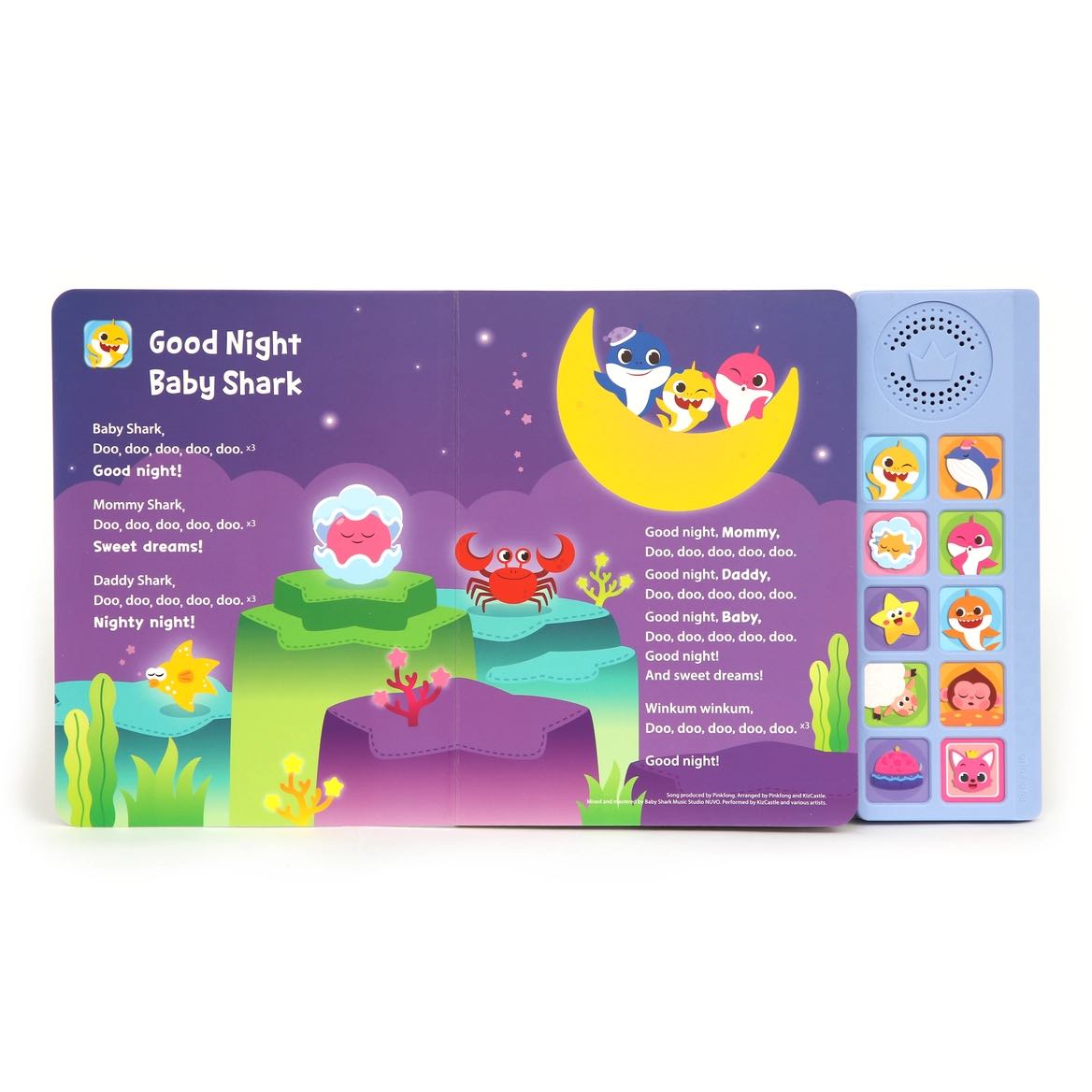 韩国Pinkfong Baby Shark Bedtime Songs Sound Book