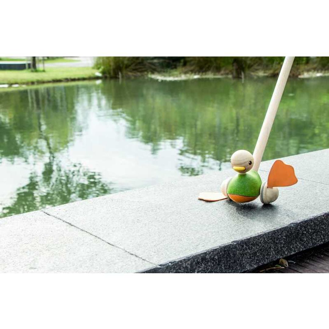 泰国PlanToys Push Along Duck