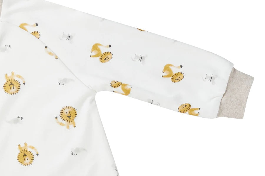 Nest Designs Avocado Bamboo Long Sleeve Footed Sleep Bag 1.0 TOG - The Lion & The Mouse