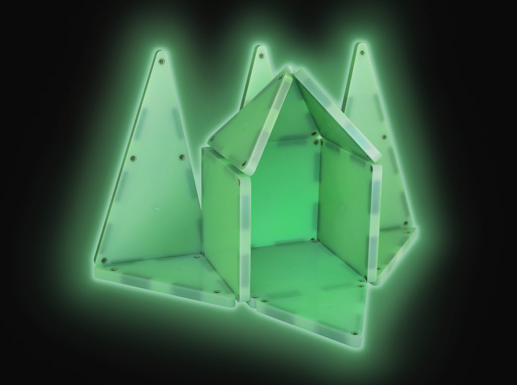 MAGNA-TILES Glow 16-Piece Set 网红荧光磁力片