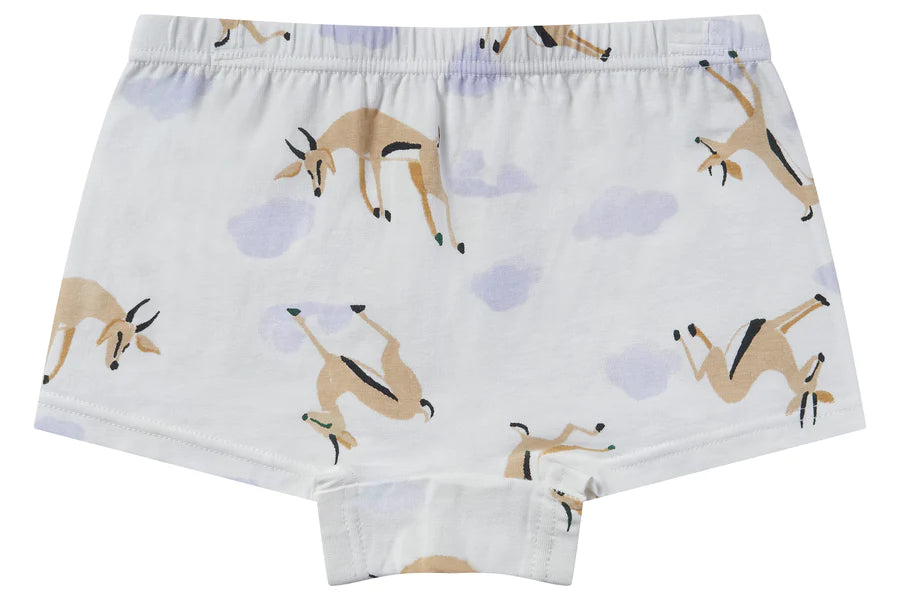 Nest Designs Bamboo Girls Boy Short Underwear (2 Pack) - Sahara Sky