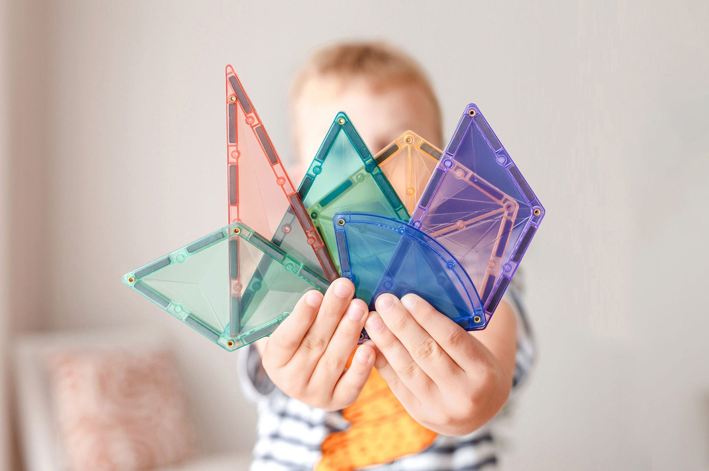 澳洲Connetix磁力片天花板-48pc Pastel Shape Expansion Pack