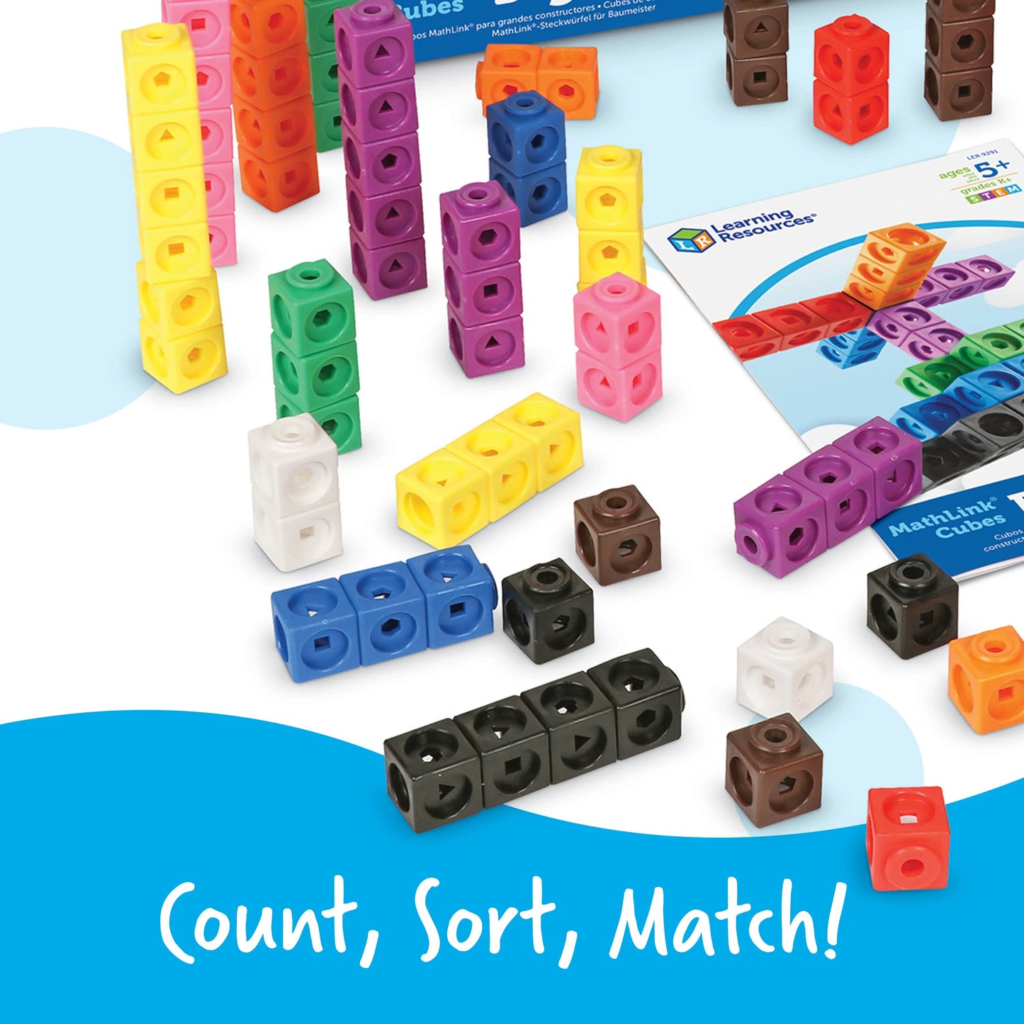 美国Learning Resources Mathlink Cubes Big Builders