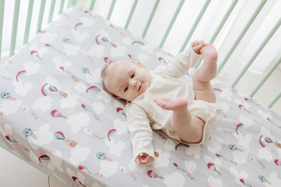 Nest Designs Bamboo Fitted Crib Sheet - Meerkats Away!