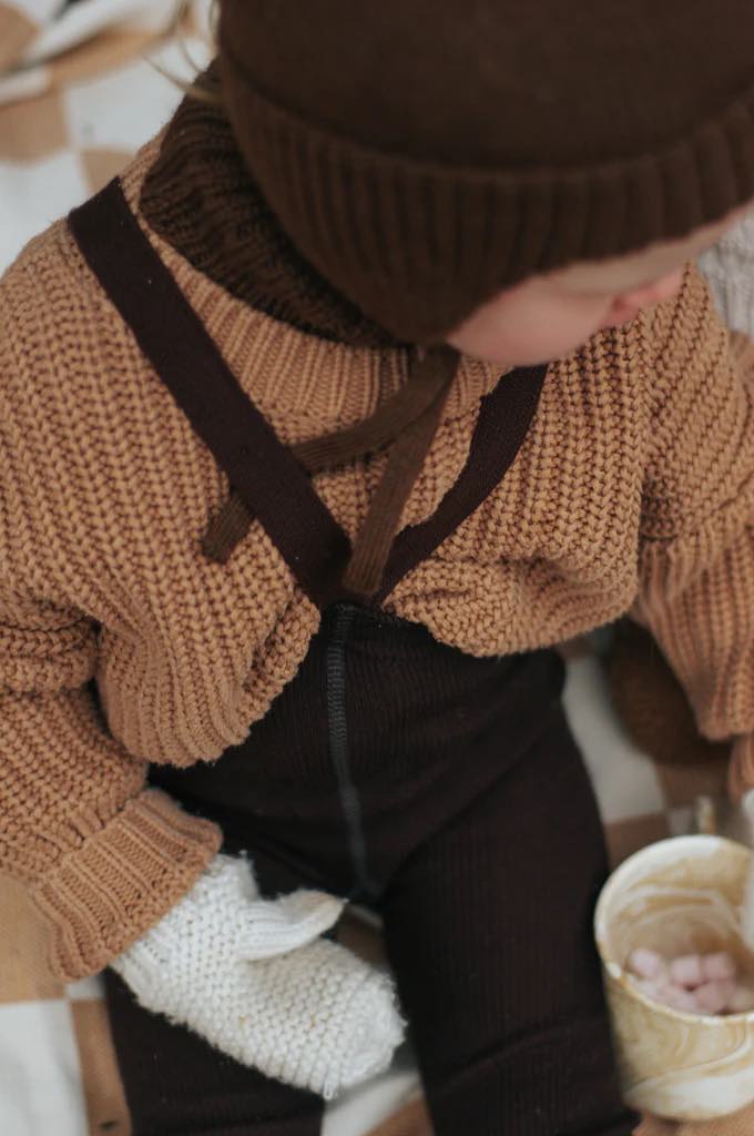 丹麦Silly Silas-Wooly Footless Espresso Brown