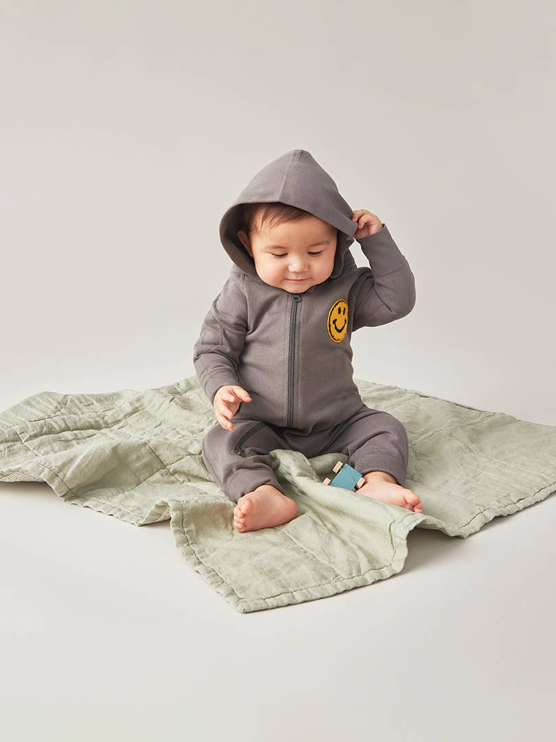 加拿大Sapling Child Be Happy Winter Zipsuit-有机棉华系列