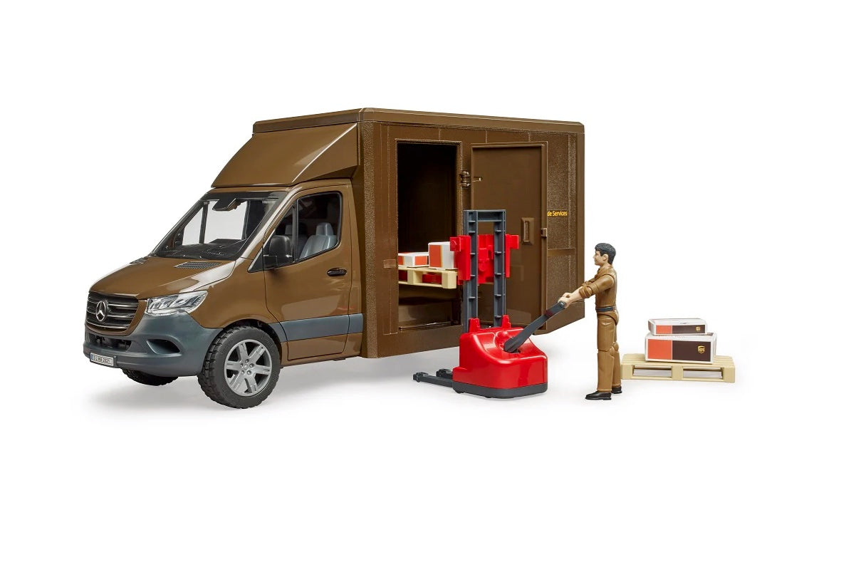 快递达人Bruder 02678 MB Sprinter UPS w/ Driver and Accessories