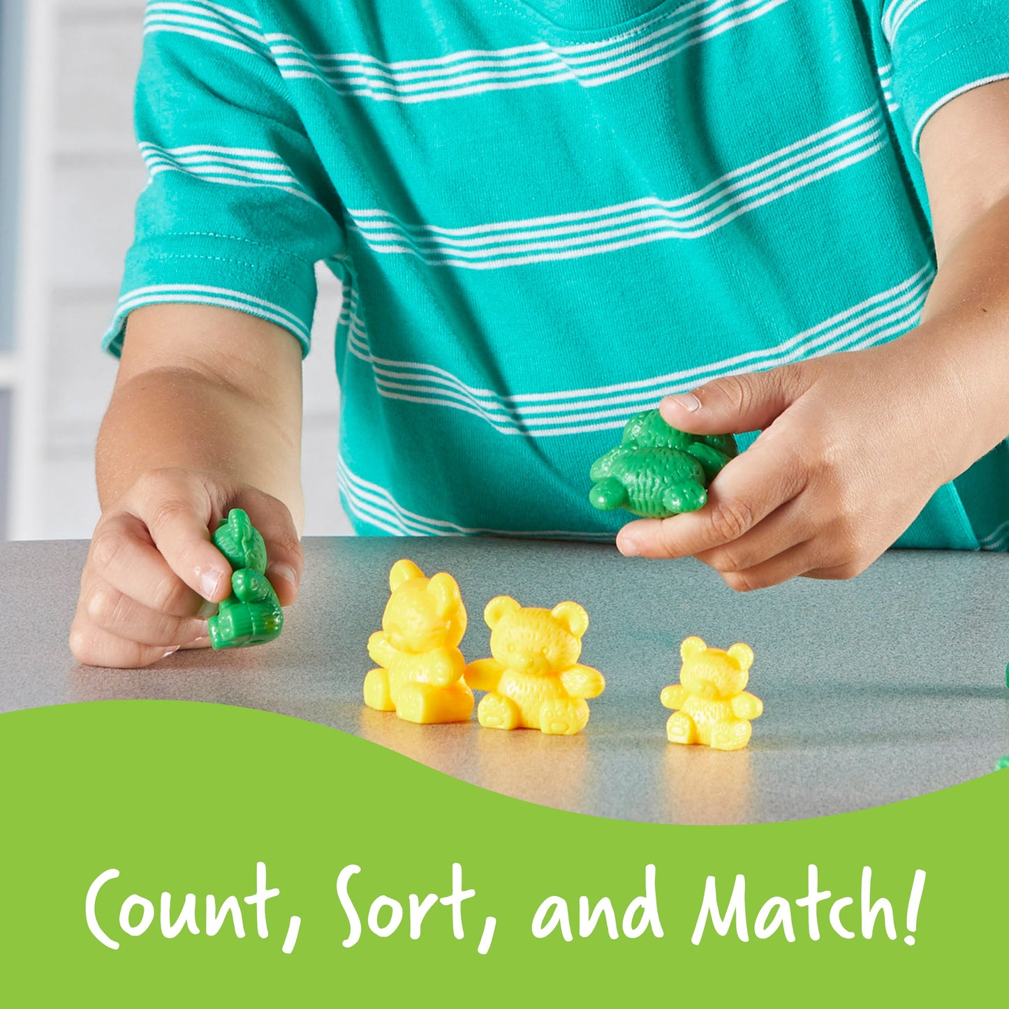 美国Learning Resources Three Bear Family Rainbow Counters, Set Of 96