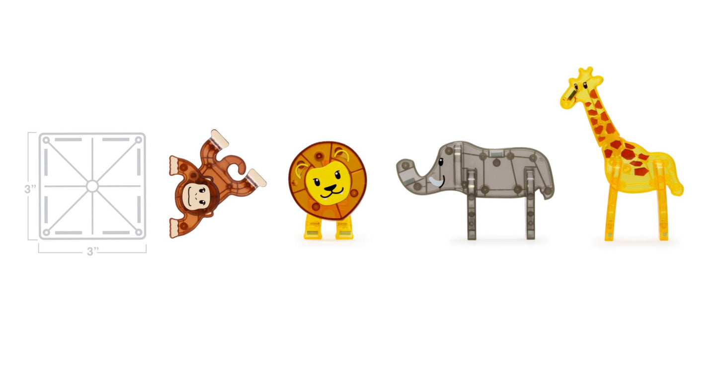 MAGNA-TILES Safari Animals 25-Piece Set