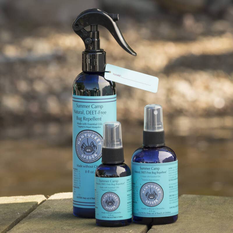 美国Nantucket Spider Summer Camp Natural Bug Repellent Spray For Kids 4oz- Deet Free-99%的有效性
