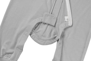 Nest Designs Bamboo Jersey Short Sleeve Footed Sleep Bag 0.5 TOG - Pantone Drizzle