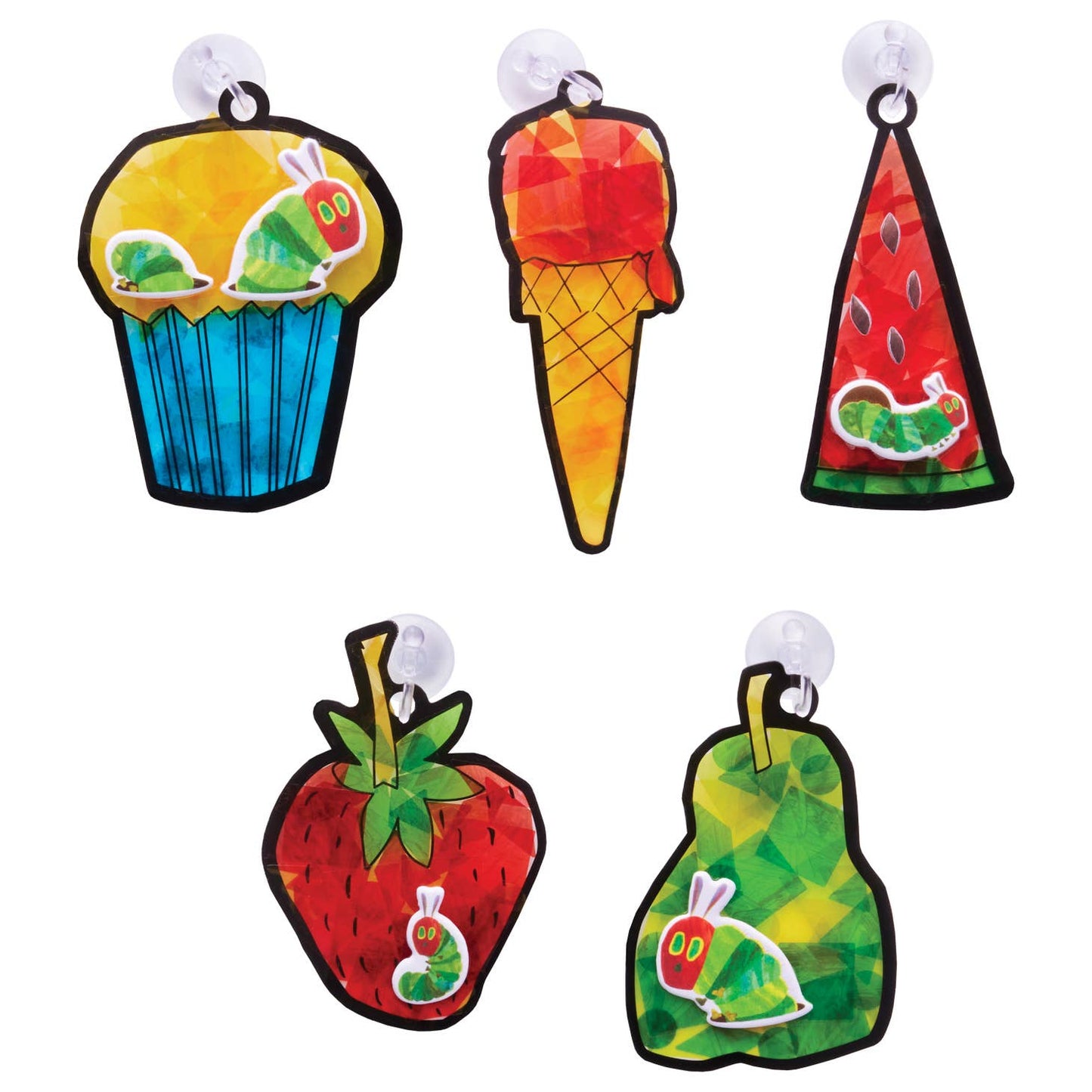 德国Faber Castell The Very Hungry Caterpillar Sticker Suncatchers-百年老牌