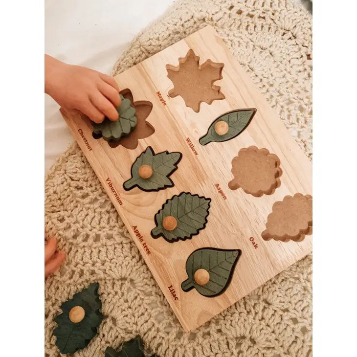 澳洲自然美感QToys Montessori Leaf Puzzle