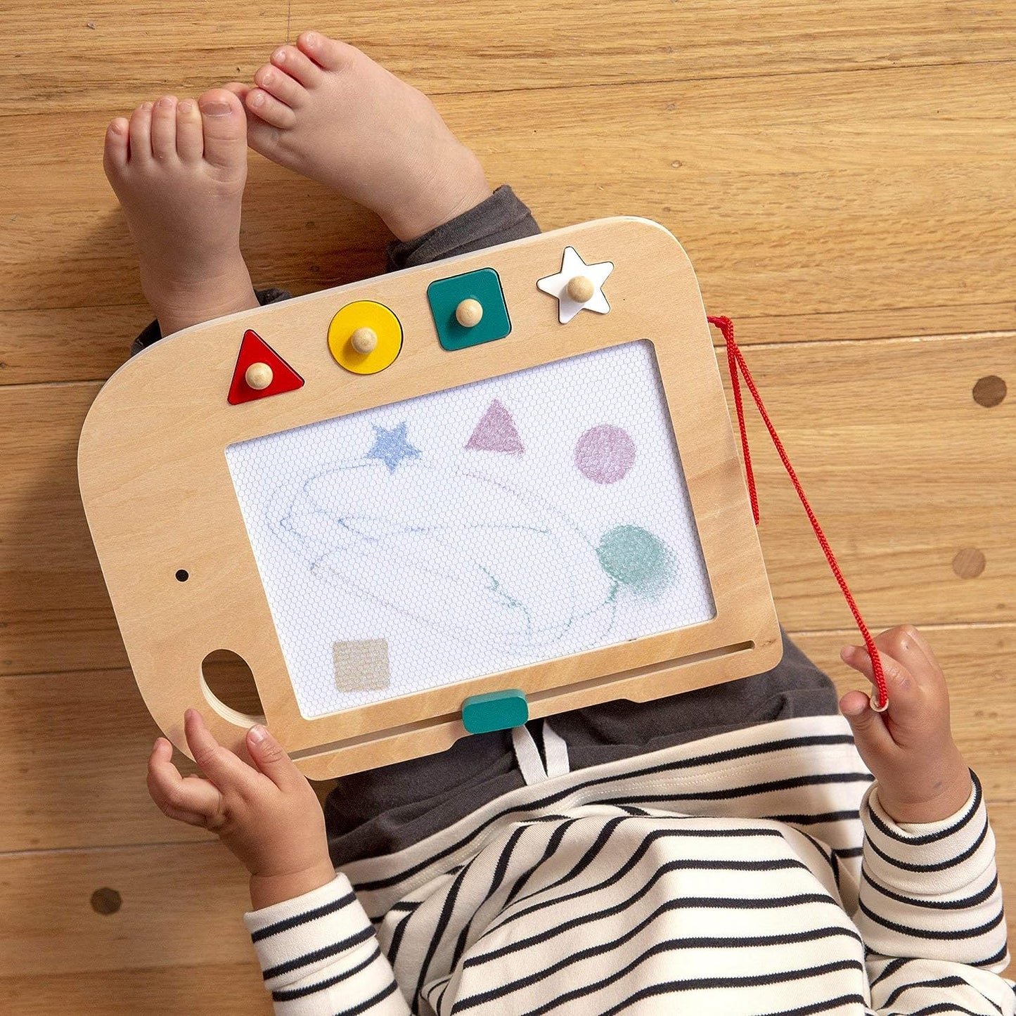 美国Petit Collage Wooden Magic Drawing Board Doodle + Draw