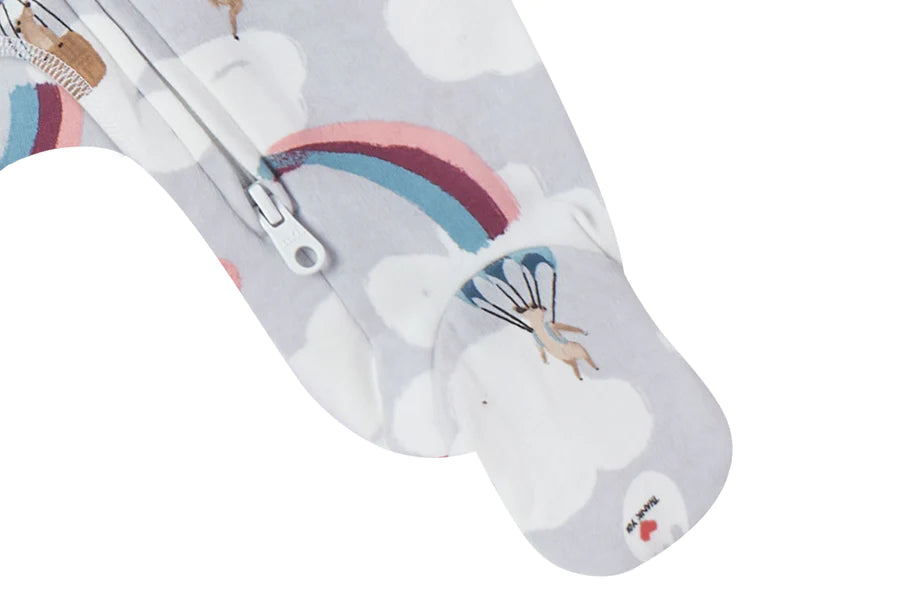 Nest Designs Organic Cotton One-Piece Zip Footed Sleeper - Meerkats Away!