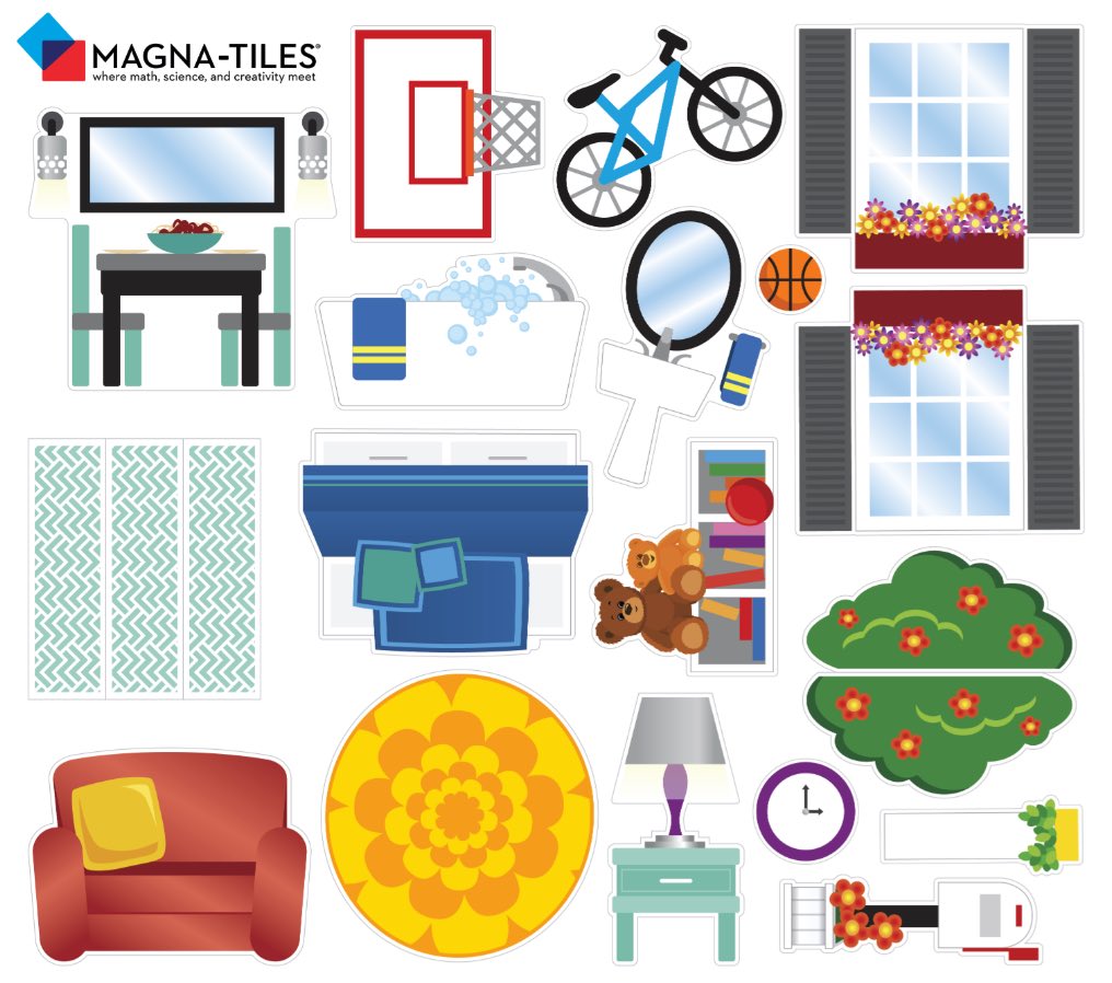 MAGNA-TILES House 28-Piece Set