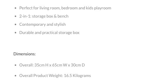 MesaSilla网红实木Toy Storage with Bench