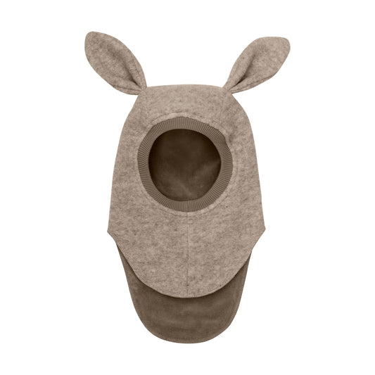 Balaclava Rabbit Ears Wool - Camel Melange