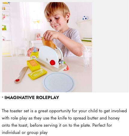 Hape Pop-up Toaster Set玩具面包机套装