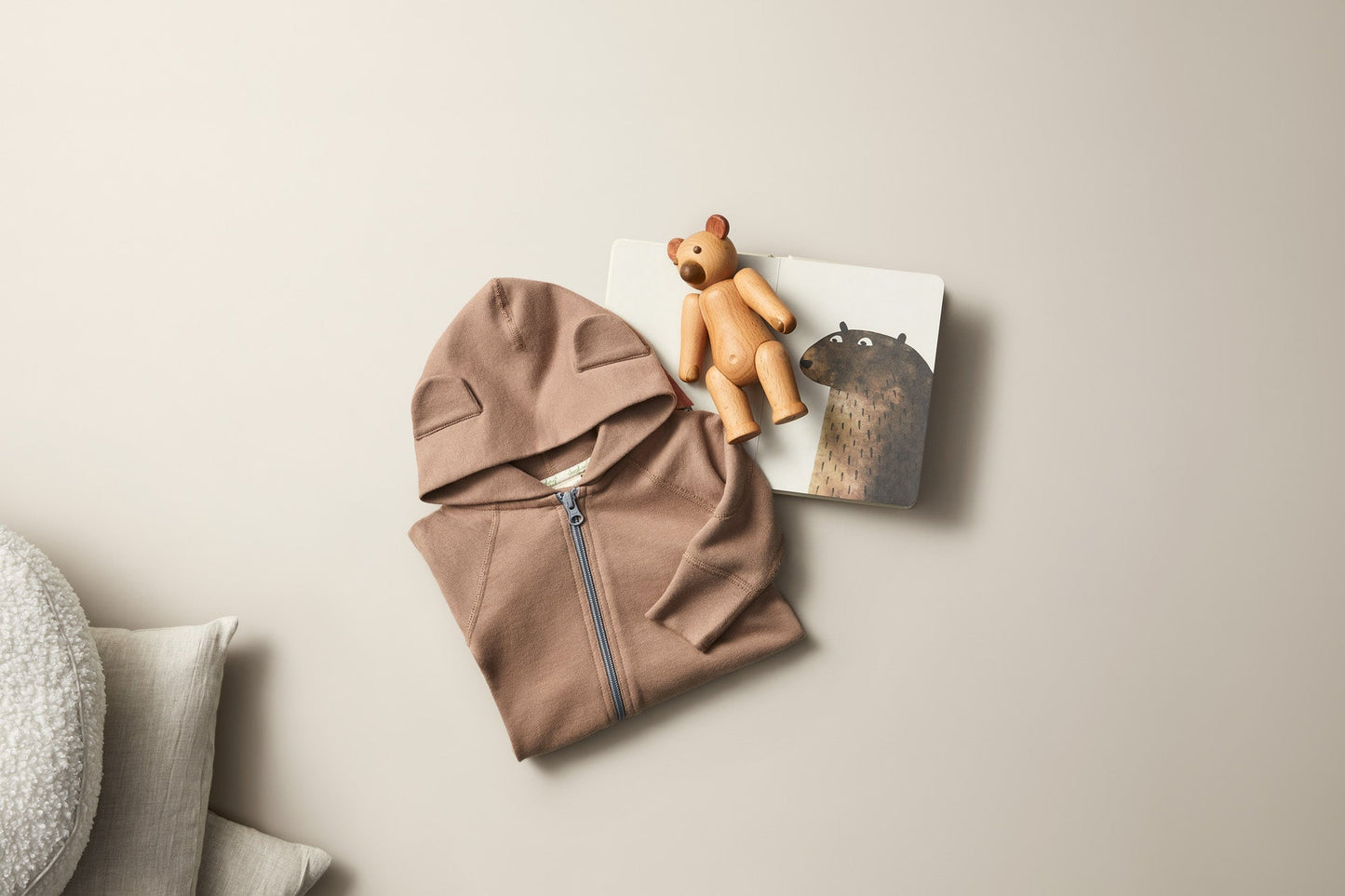 加拿大Sapling Child Ginger Bear Winter Zipsuit-有机棉华夫系列