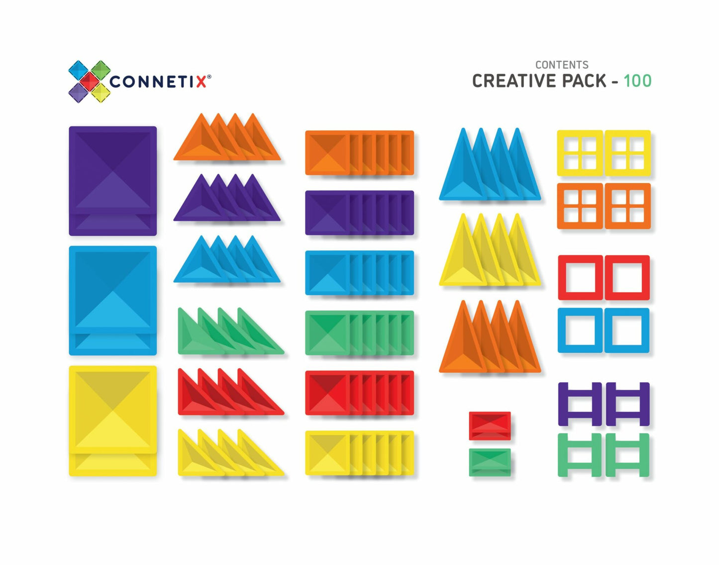 澳洲Connetix磁力片天花板-100 Piece Creative Pack