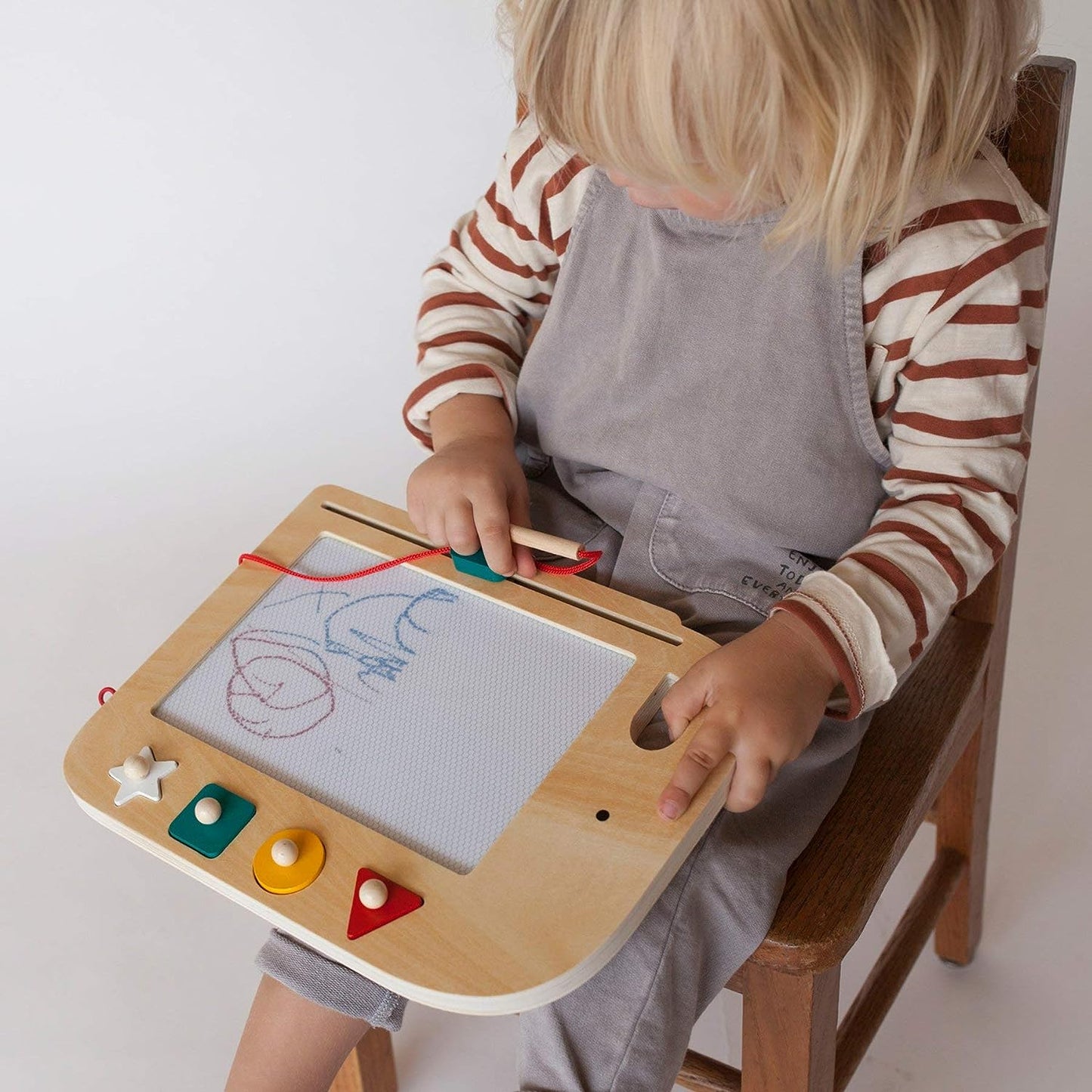 美国Petit Collage Wooden Magic Drawing Board Doodle + Draw