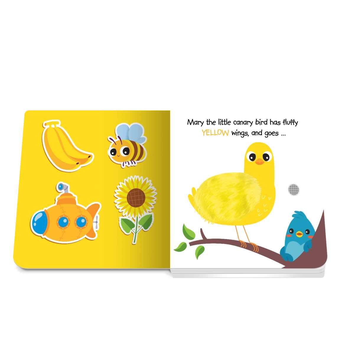 Ditty Bird First Sensory Book -Montessori- Touch the colors