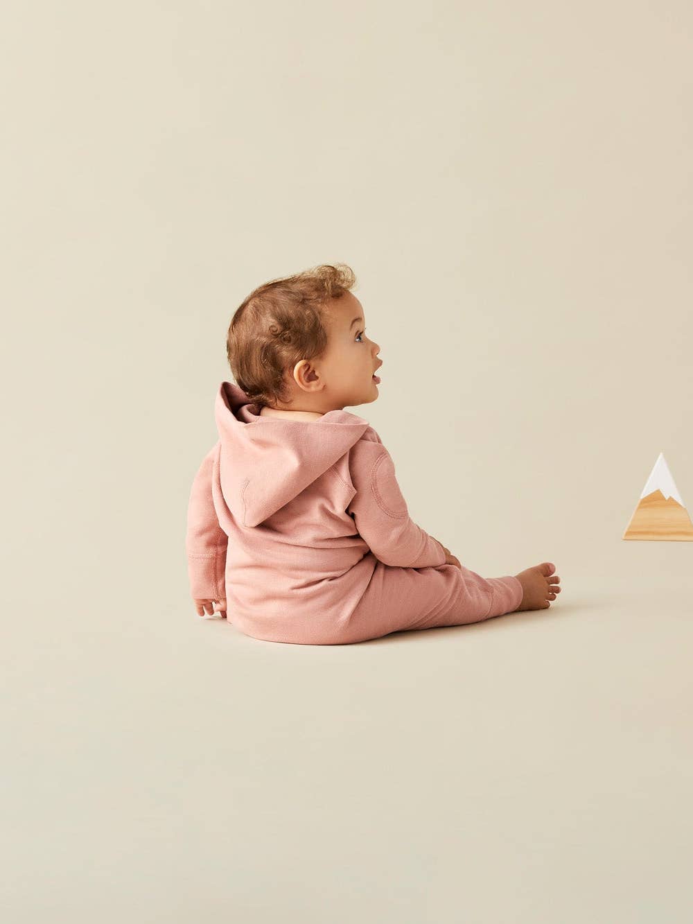 加拿大Sapling Child Magnolia Pink Winter Zipsuit-有机棉华夫系列
