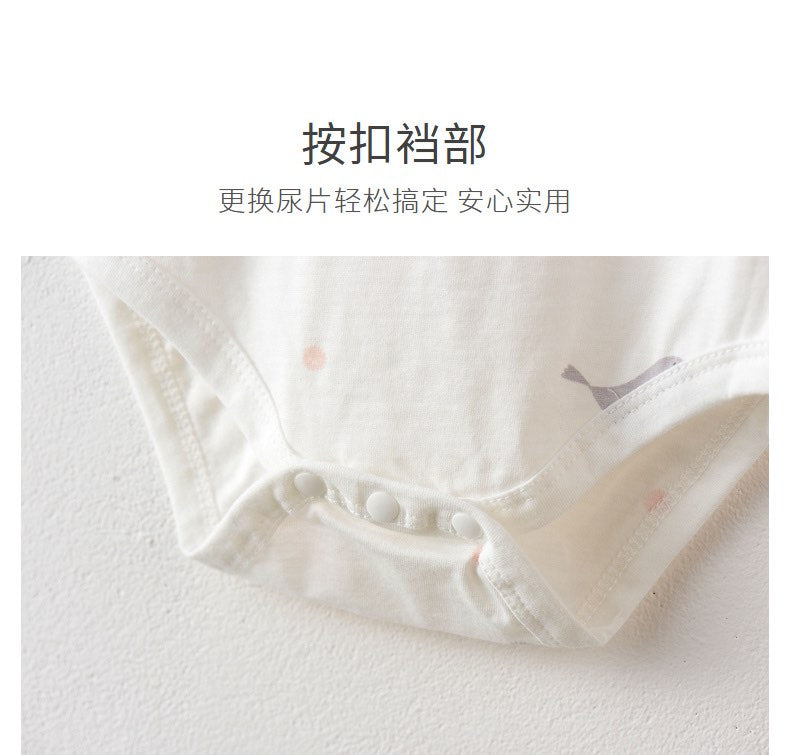 无骨工艺春夏肩开包屁衣3-18月