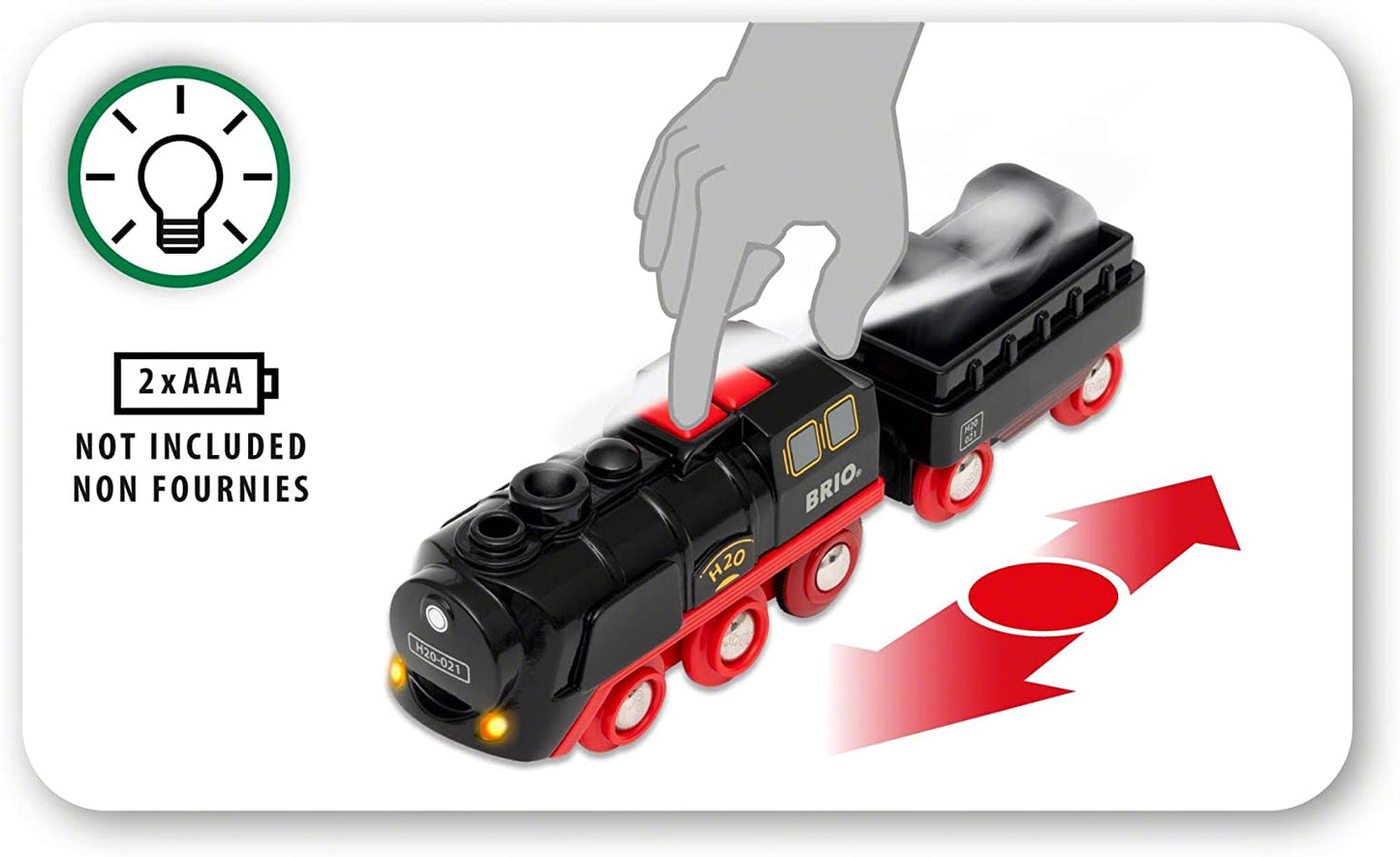 瑞典Brio-Battery-Operated Steaming Train 33884