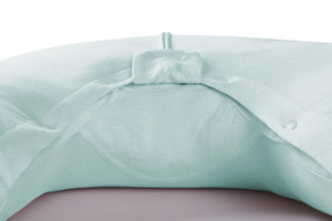 Nest Designs Bamboo Jersey Short Sleeve Footed Sleep Bag 0.5 TOG - Pantone Harbor Grey