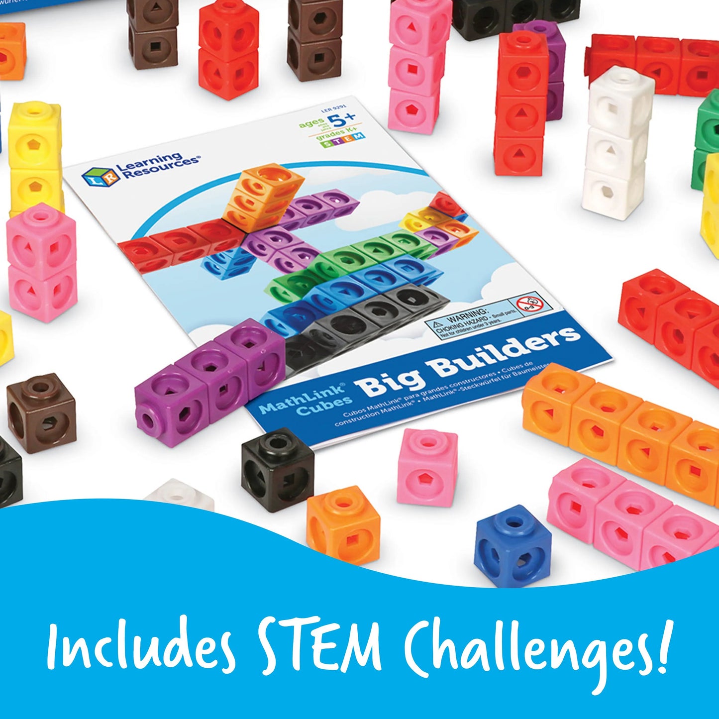美国Learning Resources Mathlink Cubes Big Builders