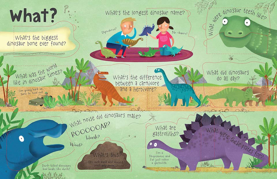 USBORNE Lift-the-flap Questions and Answers-Dinosaur