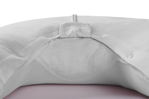 Nest Designs Bamboo Jersey Short Sleeve Footed Sleep Bag 0.5 TOG - Pantone Drizzle