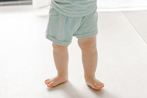 Nest Designs Bamboo Jersey Shorts - Pantone Harbor Grey