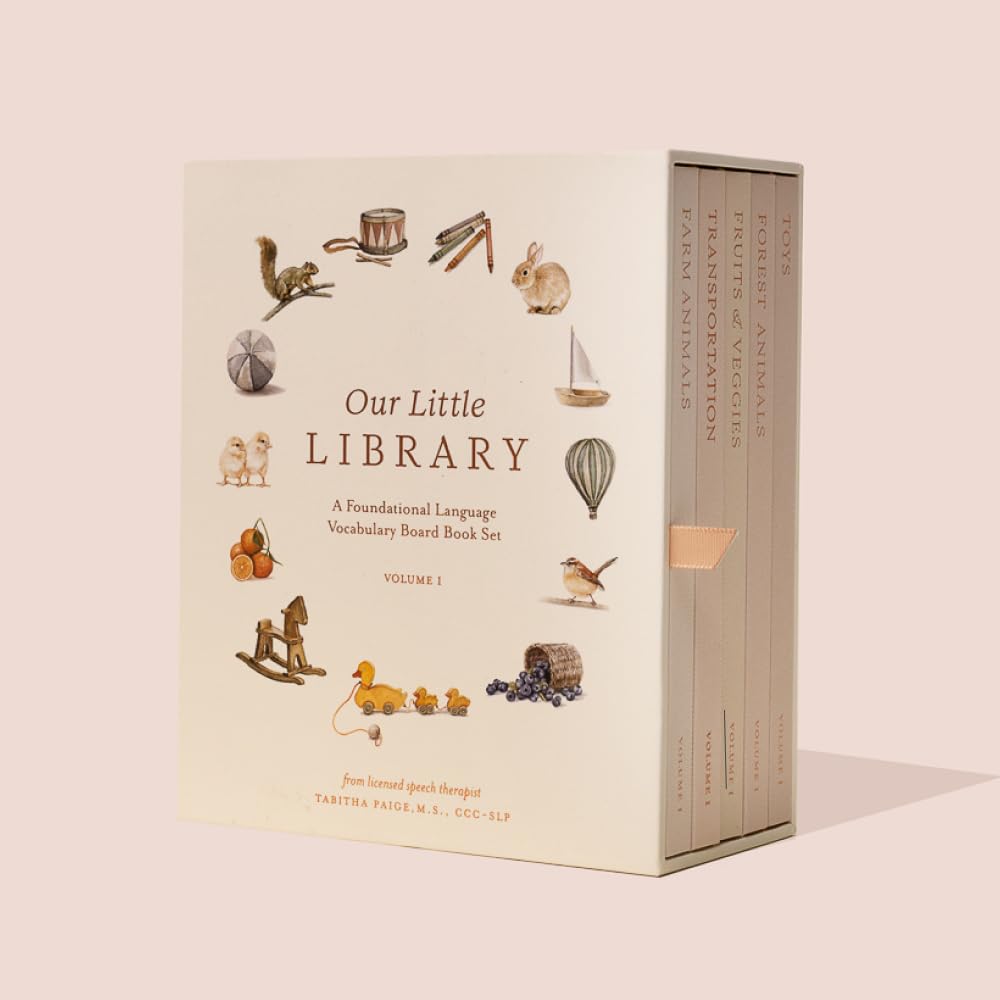 Our Little Library: A Foundational Language Vocabulary Board Book Set VOLUM 1