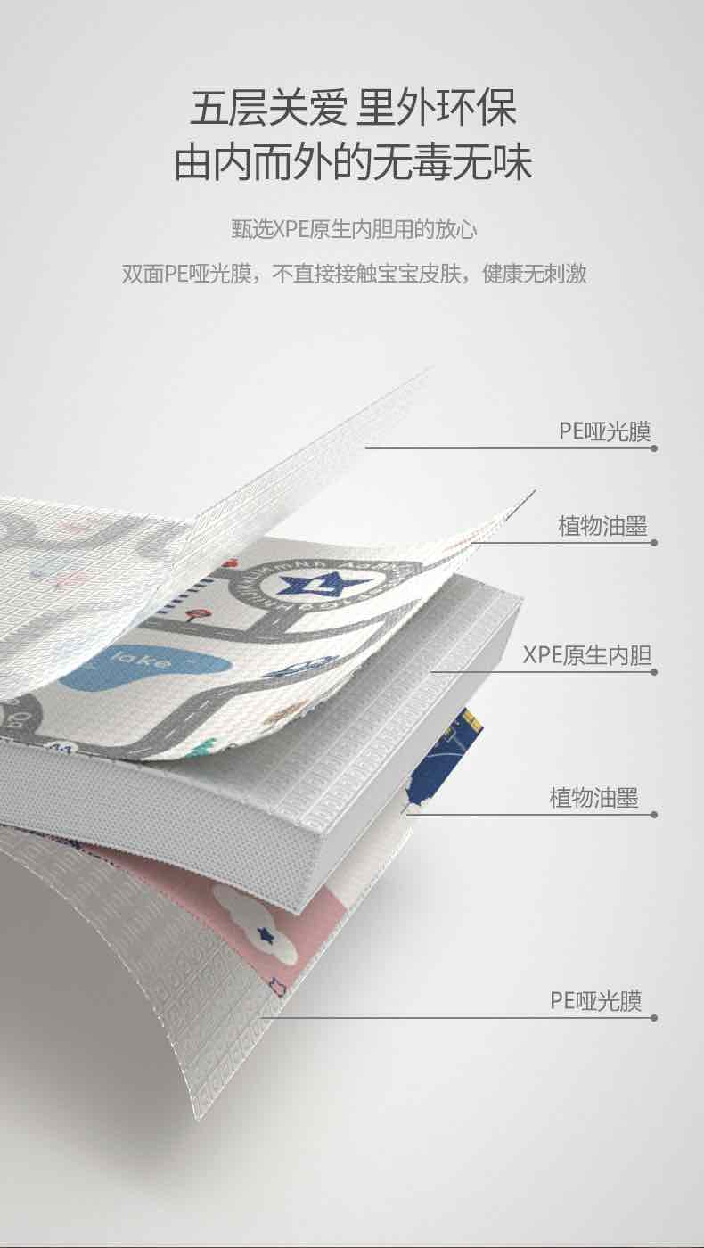 乐亲加厚加大爬行垫6月以上
