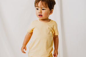 Nest Designs Bamboo Jersey Short Sleeve T-shirt - Pantone Sunset Gold