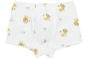 Nest Designs Bamboo Boys Boxer Briefs Underwear (2 Pack) - The Lion & The Goose