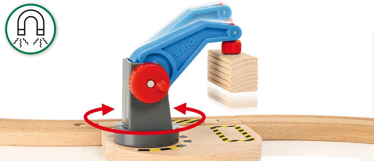 瑞典Brio-Starter Lift&Load Set Wooden Toy Train 33878