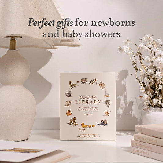 Our Little Library: A Foundational Language Vocabulary Board Book Set VOLUM 1