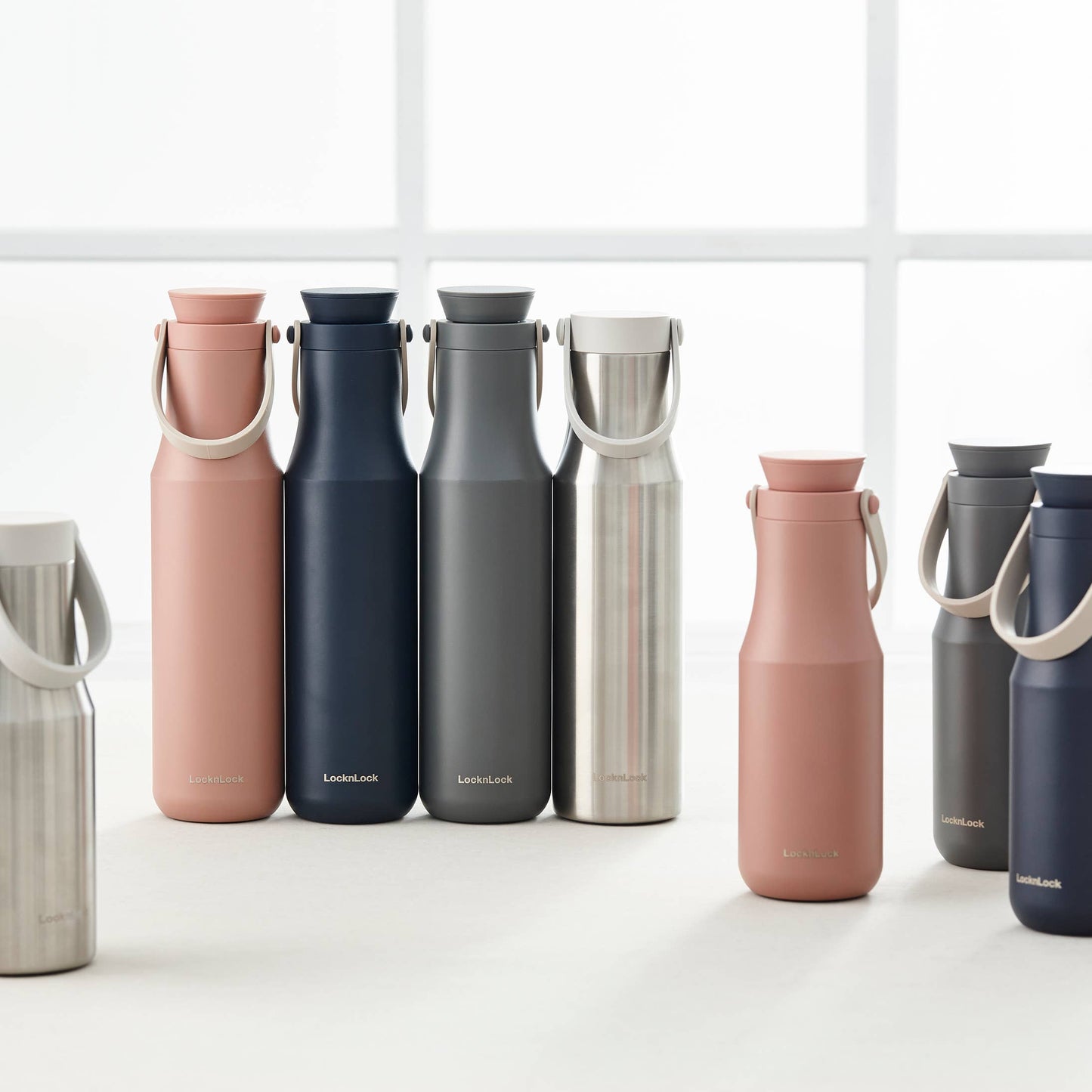 韩国LocknLock 乐扣乐扣Metro Bottle(红点奖) - Gray - 24 oz