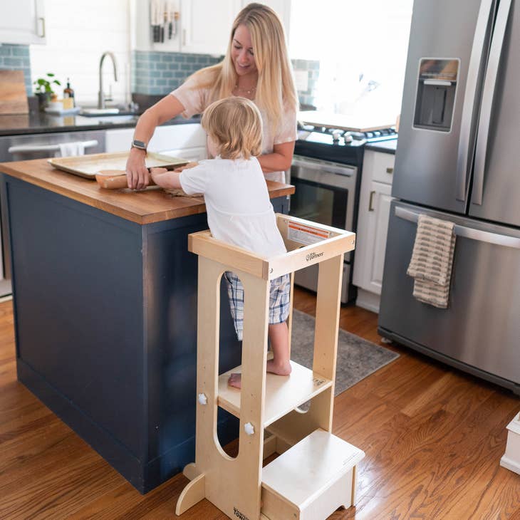 Little Partners Explore 'N Store Learning Tower - Natural